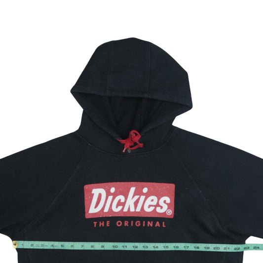 Dickies Men's Black Pullover Hoodie Medium Graphic Logo Fleece
