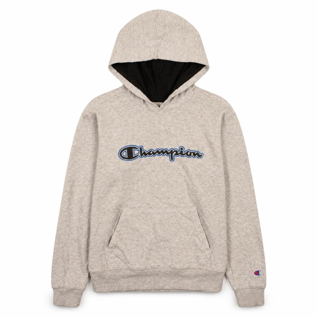 Champion Womens Grey Pullover Hoodie L Casual Athletic Sweatshirt