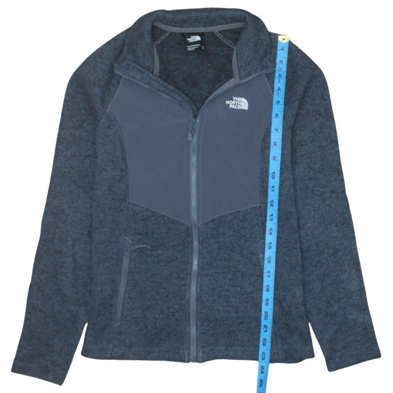 The North Face Women's Grey S Fleece Full Zip Activewear Jacket