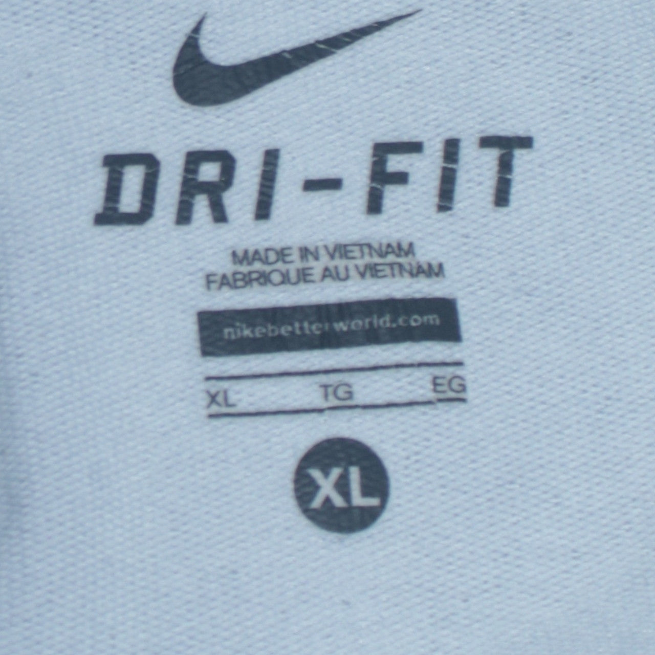 Nike Men's Grey Dri-FIT Full Zip Hoodie XL Sportswear