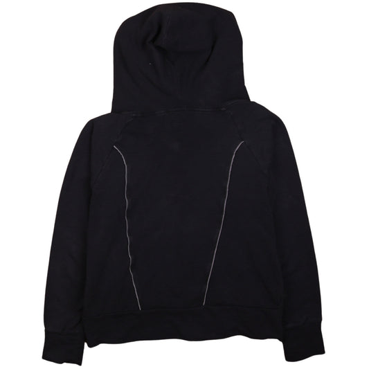 Nike Womens Black XL Full Zip Hoodie Floral Lined Sportswear