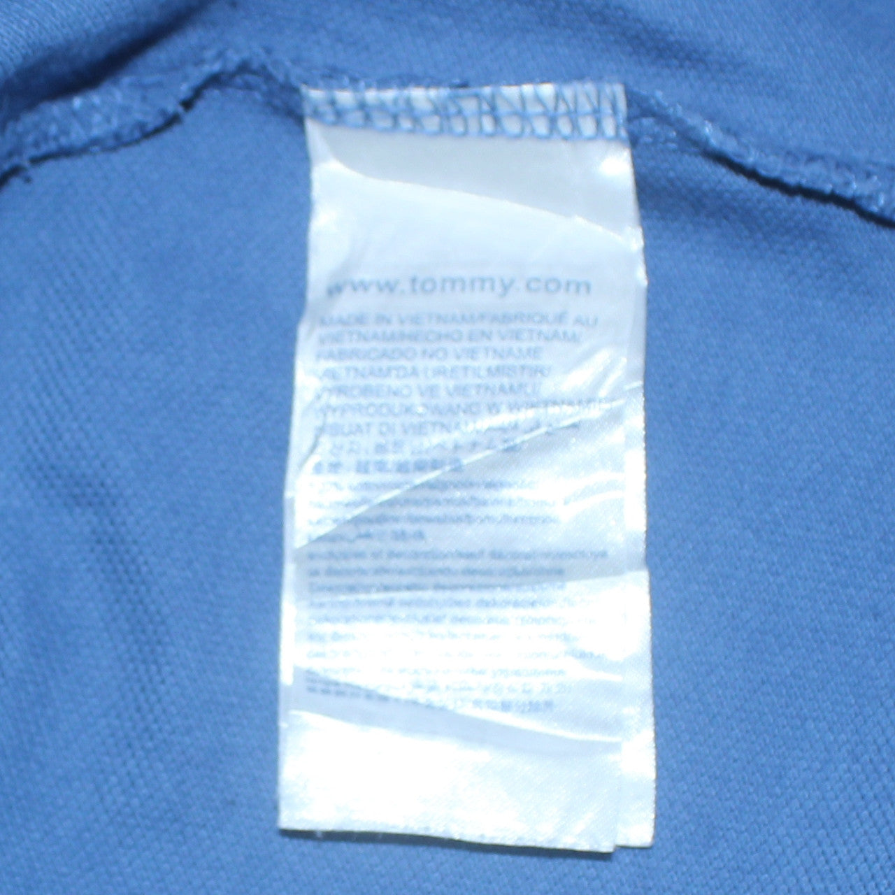 Tommy Hilfiger Denim Men's Blue Cotton Polo Shirt Size L