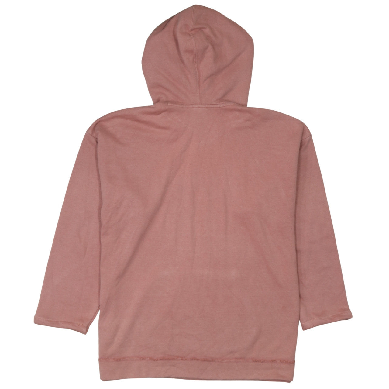 Adidas Womens Pink Hooded Pullover Hoodie Size 10 Cotton Logo Print