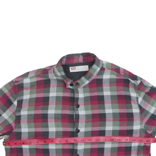 Levi's Men's Multicoloured Slim Fit Check Flannel Button-Up Shirt L