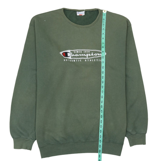 Champion Men’s Green XL Pullover Sweatshirt Retro Sports Style