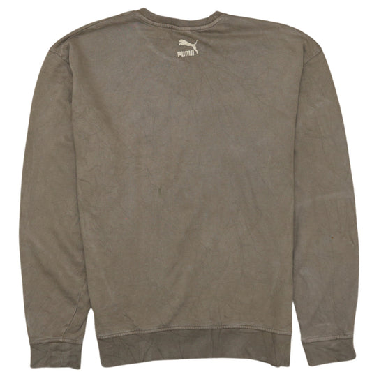 Puma Men's Brown XS Crew Neck Pullover Sweatshirt