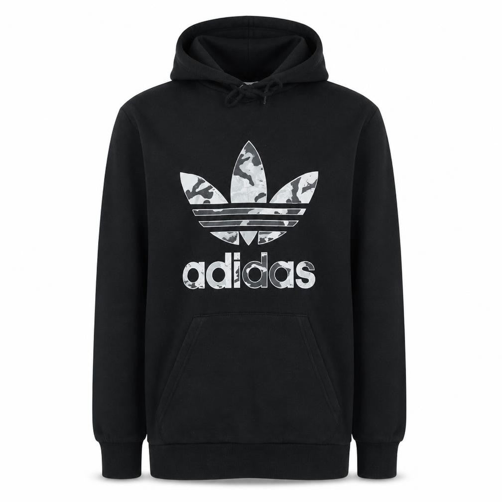 Adidas Men's Black Hoodie Small Pullover Fleece Logo Sportswear