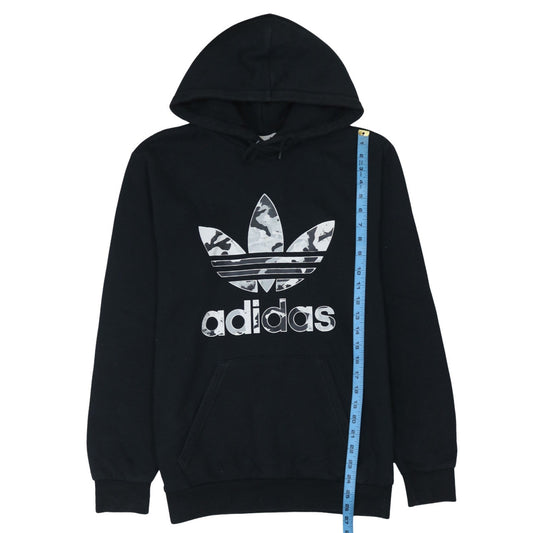 Adidas Men's Black Hoodie Small Pullover Fleece Logo Sportswear