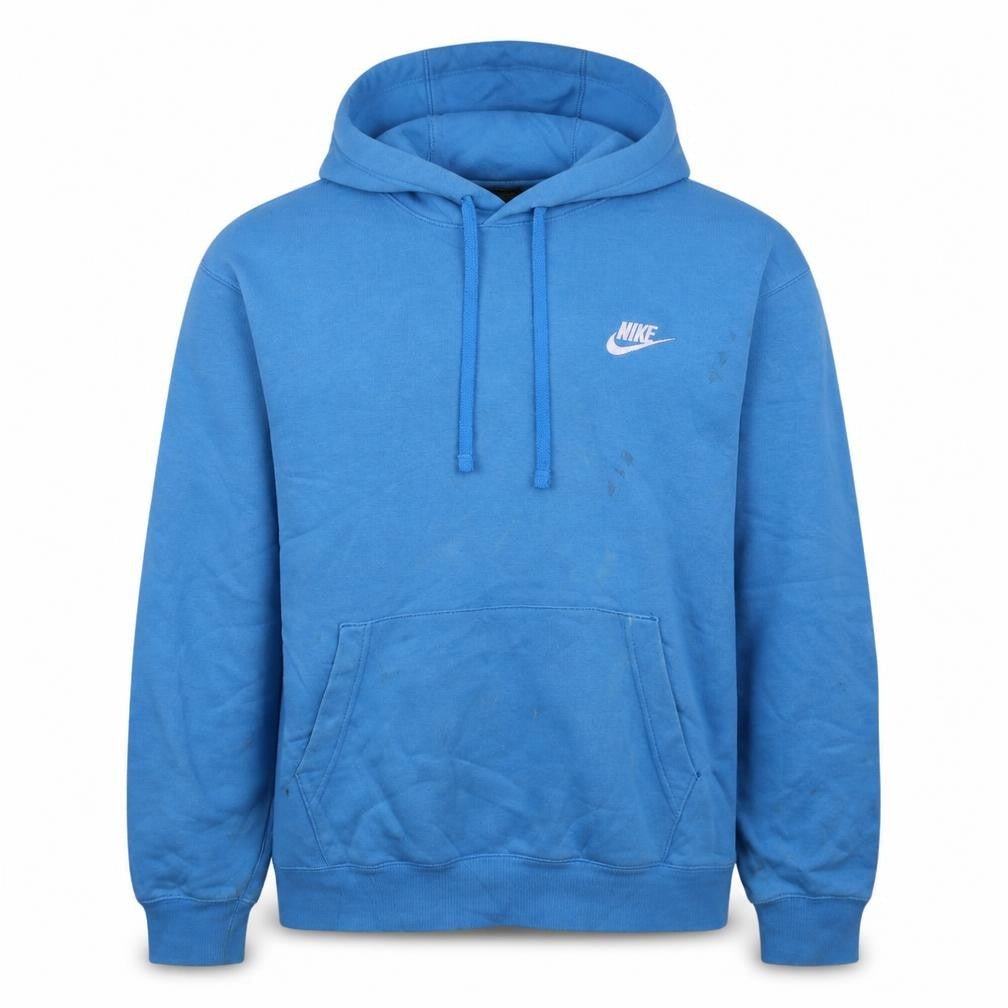 Nike Men's Blue Pullover Hoodie M Regular Fit Fleece Sweatshirt