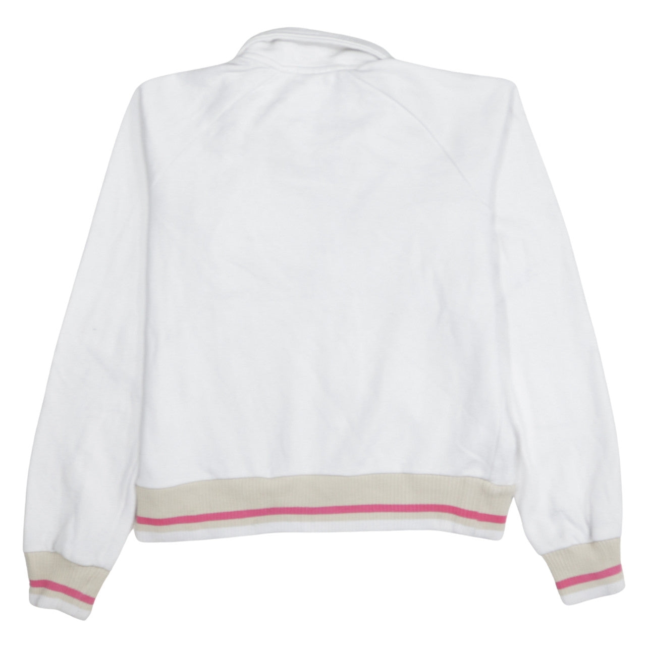 Nike Women White Full Zip Sweatshirt Size S Just Do It Logo