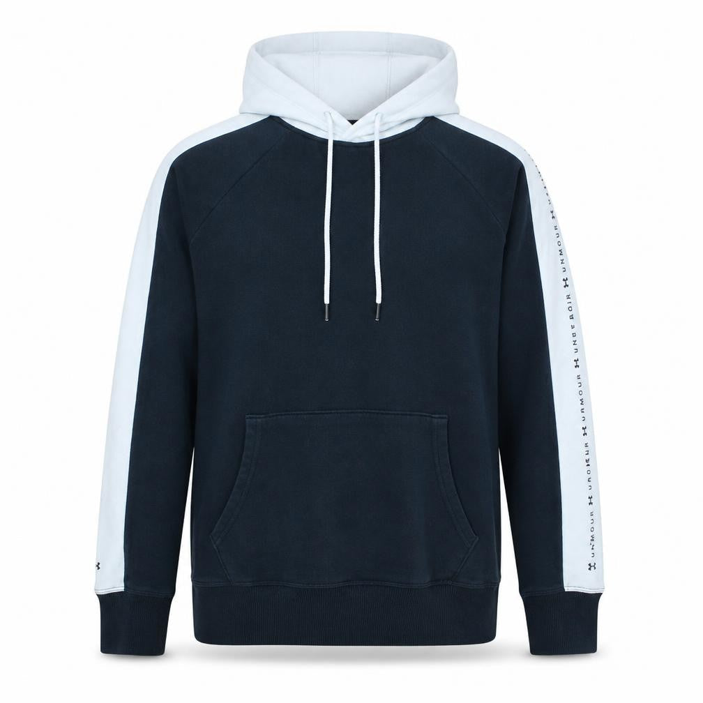 Under Armour Men's Blue Pullover Hoodie Size S Fleece Logo Sportswear