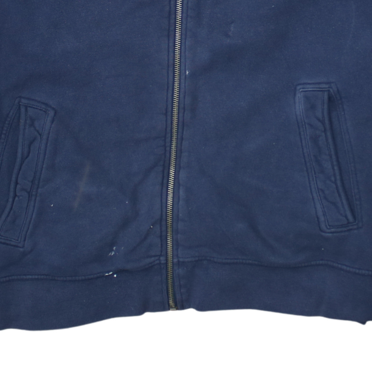 Lee Men Blue XL Full Zip Cotton College Sweatshirt