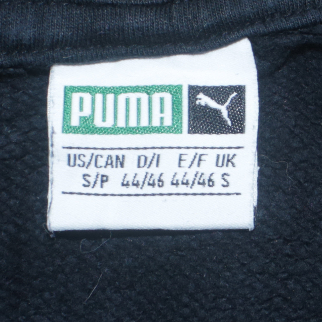 Puma Men's Black Pullover Hoodie Size S Logo Fleece Sweatshirt