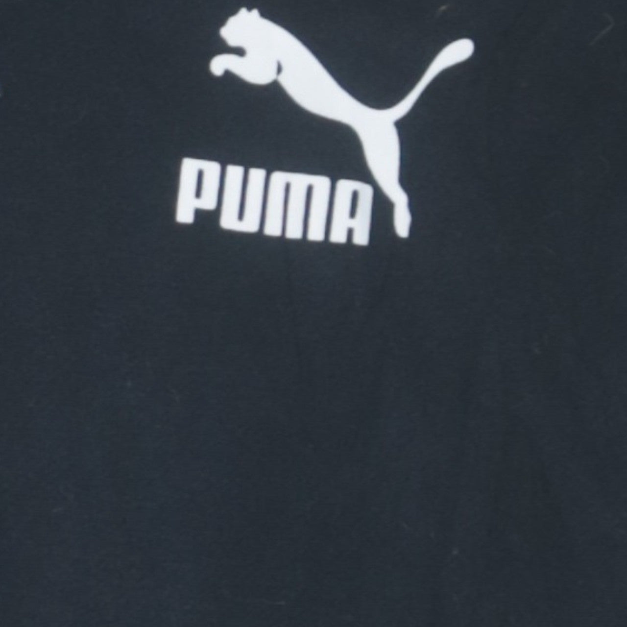 Puma Men's Black Pullover Hoodie Size S Logo Fleece Sweatshirt