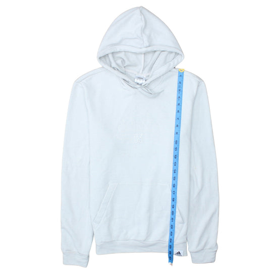 adidas Men's White Pullover Hoodie Small Sports Cotton Blend