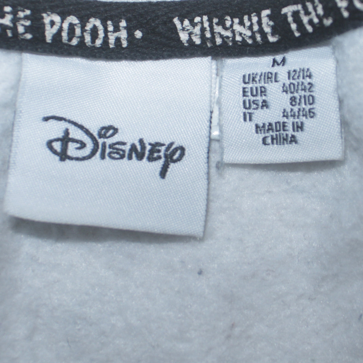 Additional view of Disney Women Grey Winnie the Pooh Crew Neck Pullover Sweatshirt, size 12/14