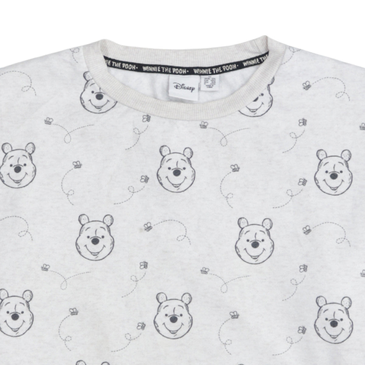 Additional view of Disney Women Grey Winnie the Pooh Crew Neck Pullover Sweatshirt, size 12/14