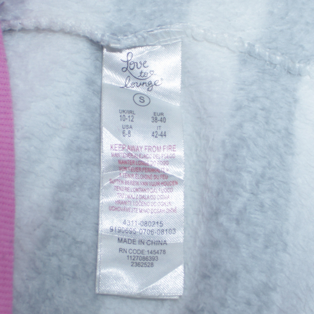 Disney Women's Grey Minnie Mouse Fleece Nightshirt Size 10-12