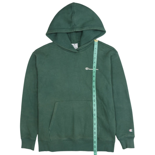 Champion Men's Green Pullover Hoodie Size S Logo Fleece Sweatshirt