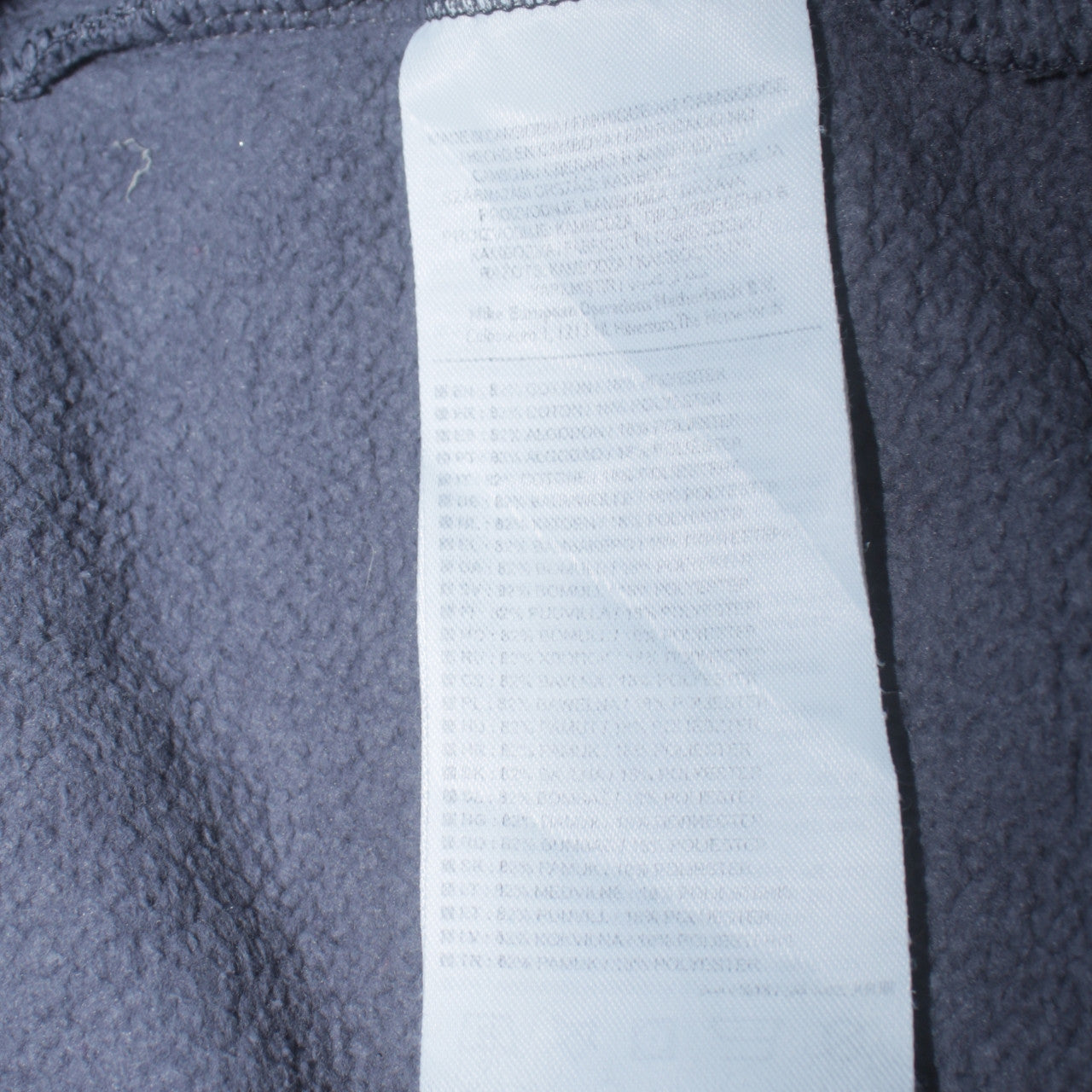 Nike Men's Grey Small Pullover Sweatshirt Crew Neck Fleece Zip Detail