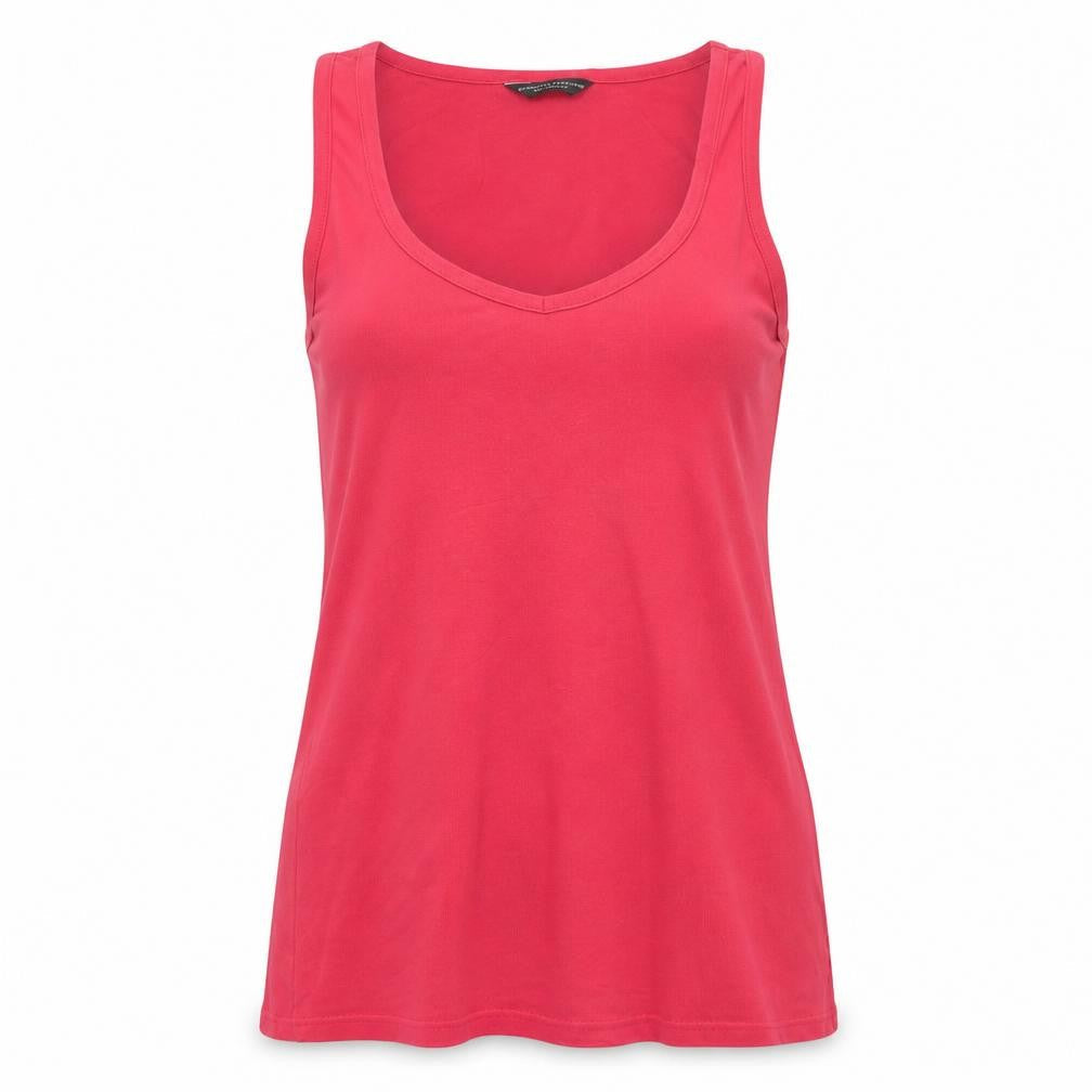 Dorothy Perkins Women’s Pink Cotton V-Neck Tank Top Size 14