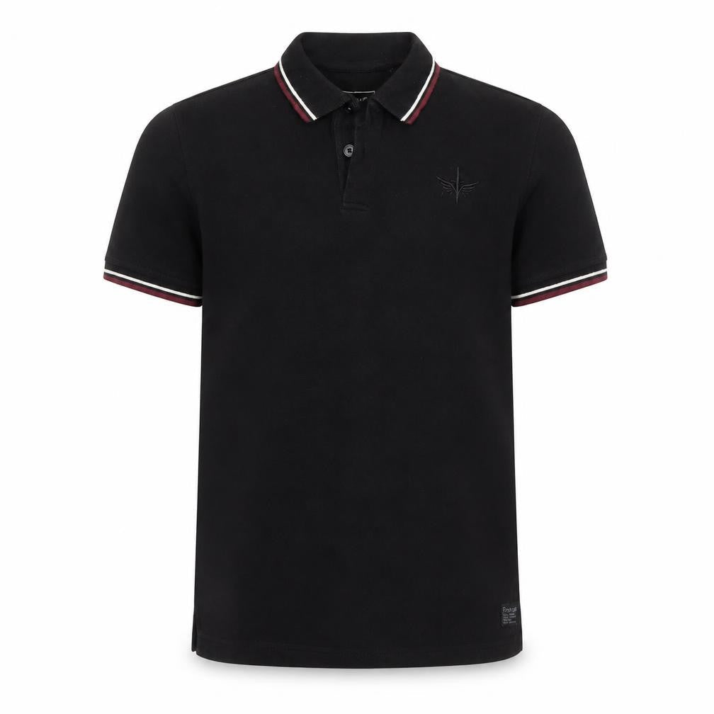 Firetrap Boys Black Polo Shirt 13 Years Short Sleeve Classic Fit