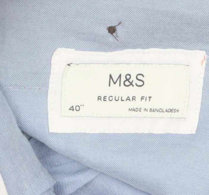 Marks and Spencer Men’s Pink Chino Trousers Regular Fit Size 40
