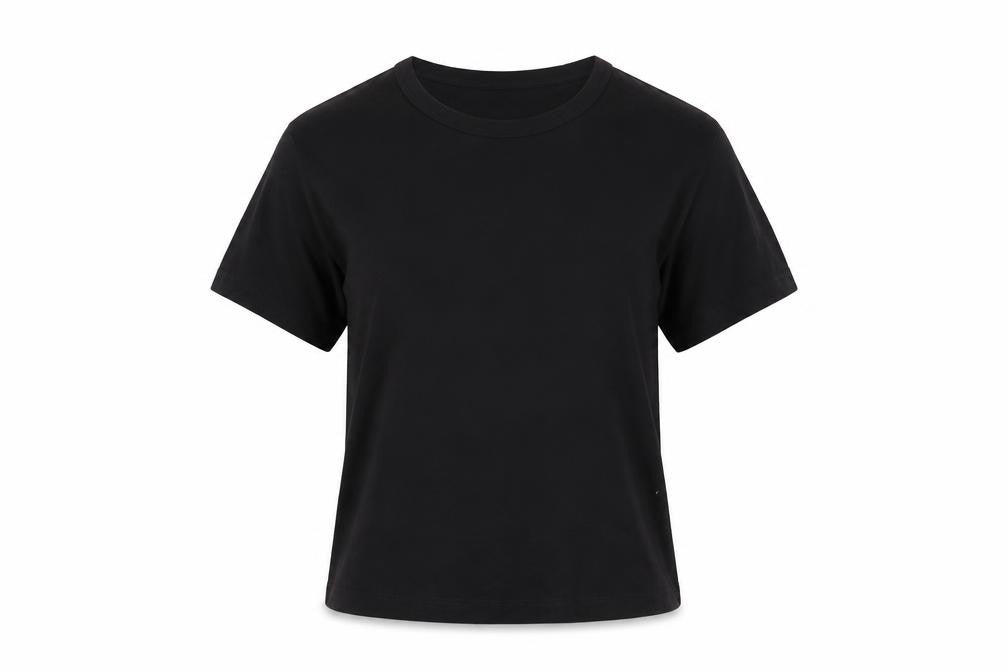 Collusion Women's Black Cotton Short Sleeve Basic T-Shirt Size 10