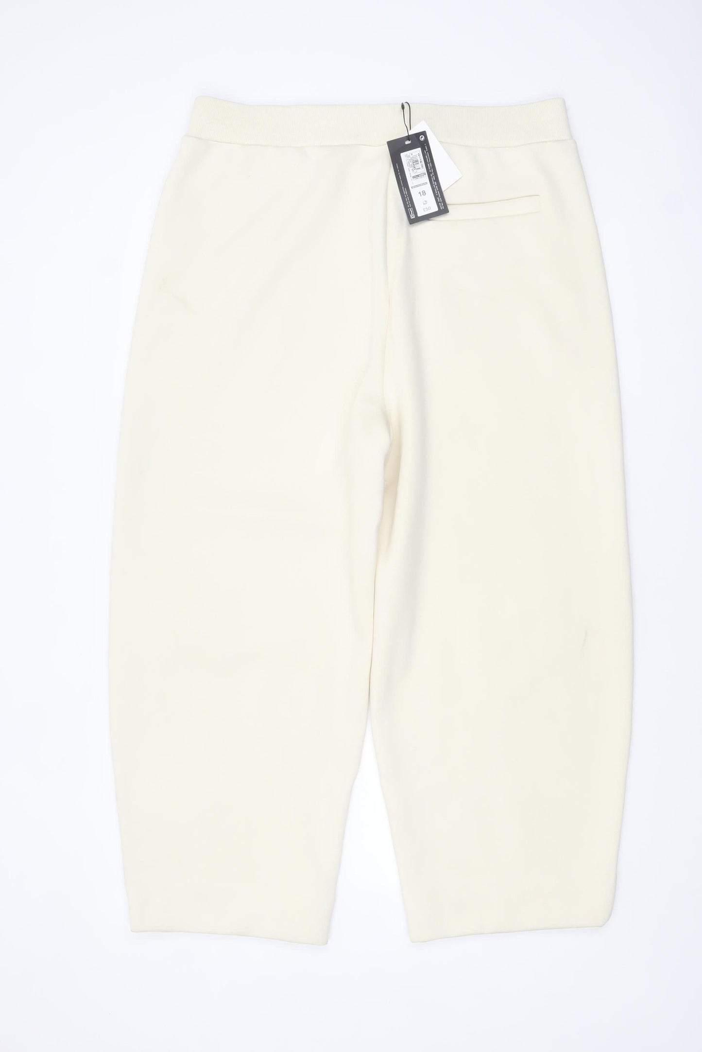 Marks and Spencer Autograph Women's Ivory Jogger Trousers Size 18