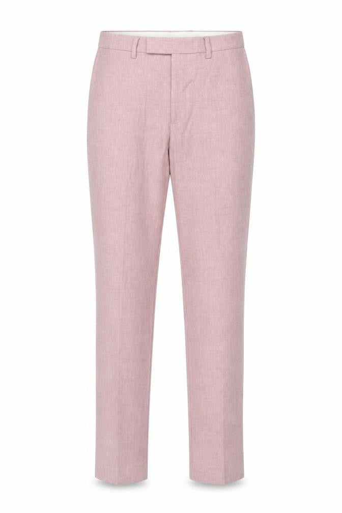 Marks & Spencer Men's Pink Slim Fit Dress Trousers 30W 33L