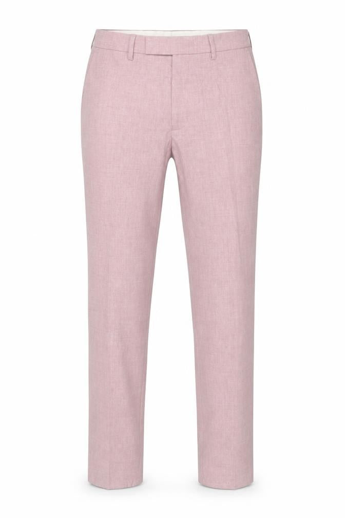 Marks & Spencer Men's Pink Slim Fit Dress Trousers 30W 30L