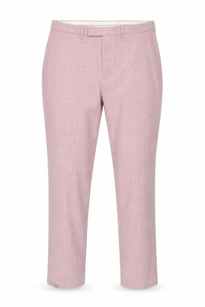 Marks & Spencer Men’s Pink Slim Fit Dress Trousers 34W 33L