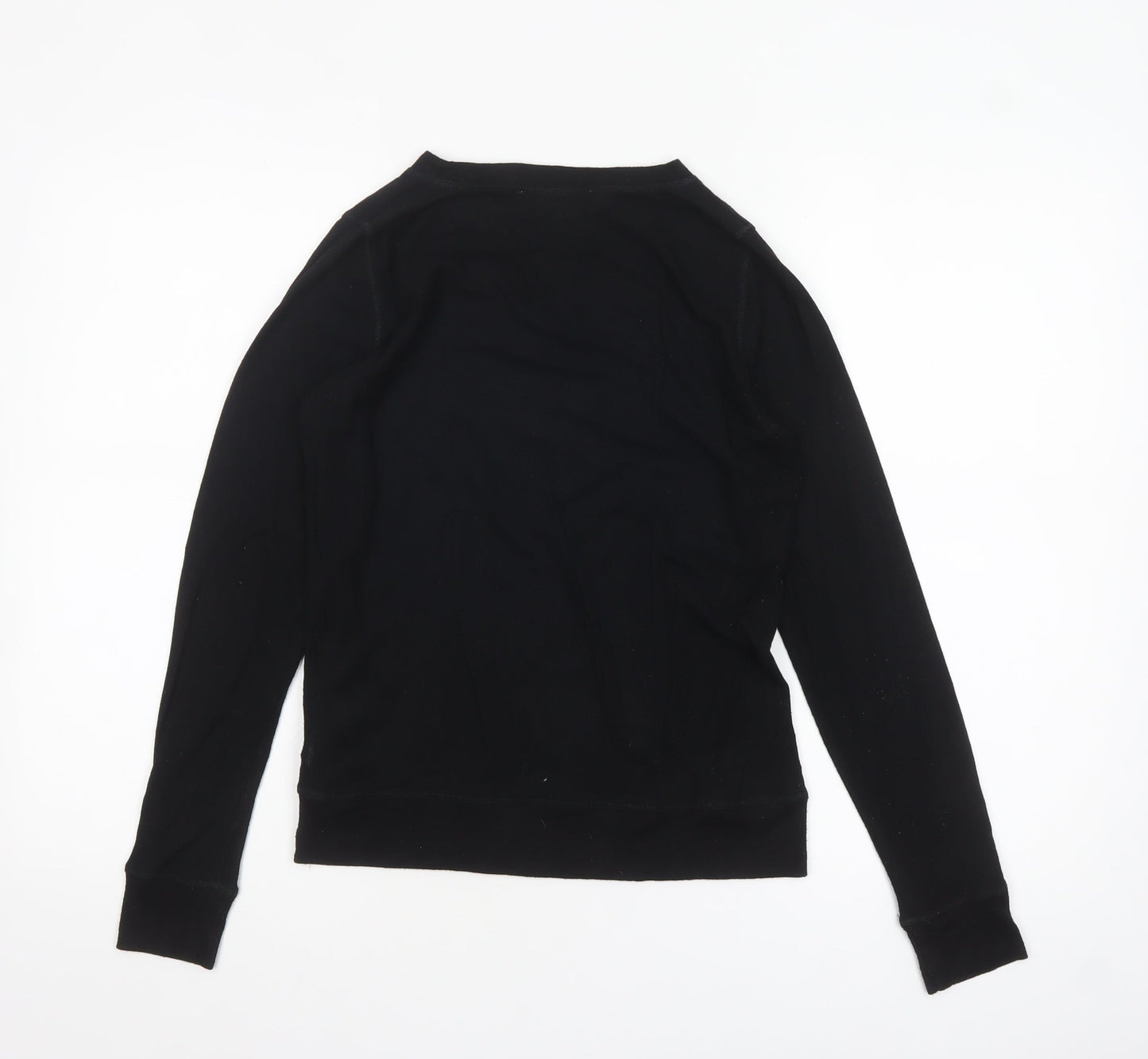 Michael Kors Women's Black Long Sleeve Basic Jersey Top Size S