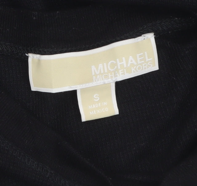 Michael Kors Women's Black Long Sleeve Basic Jersey Top Size S