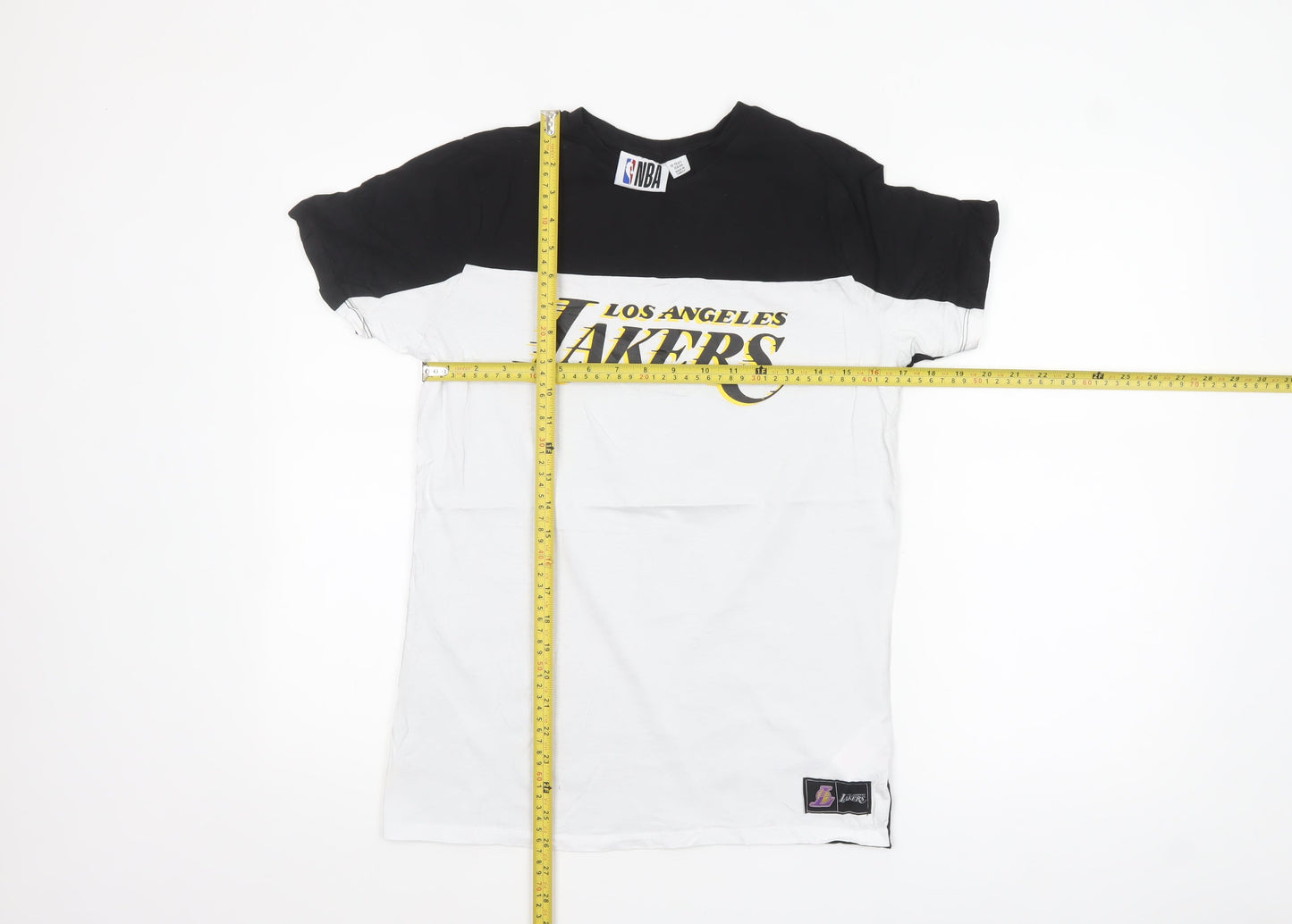 NBA Boys Black & White Los Angeles Lakers Graphic Cotton T-Shirt 12-13 Years