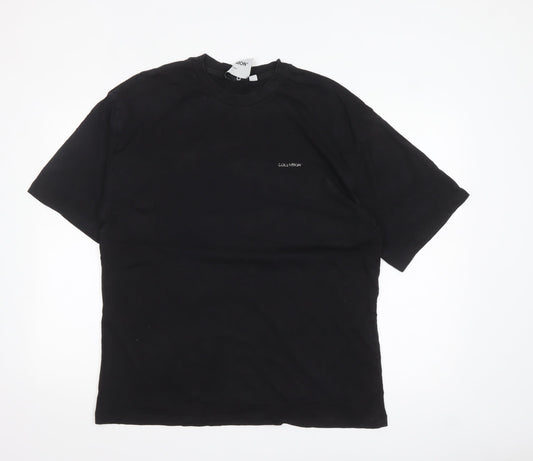 Collusion Men’s Black Palm Springs Graphic T-Shirt Medium