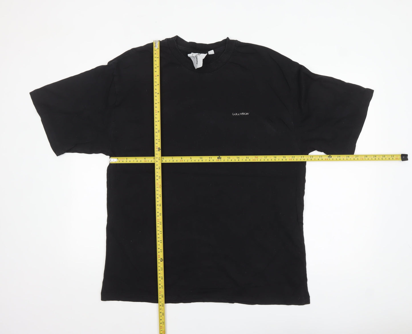 Collusion Men’s Black Palm Springs Graphic T-Shirt Medium