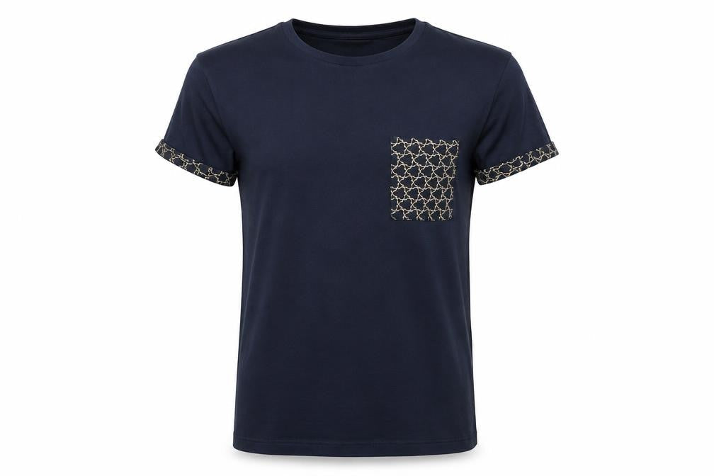 New Look Men Blue XS Cotton Crew Neck Short Sleeve T-Shirt