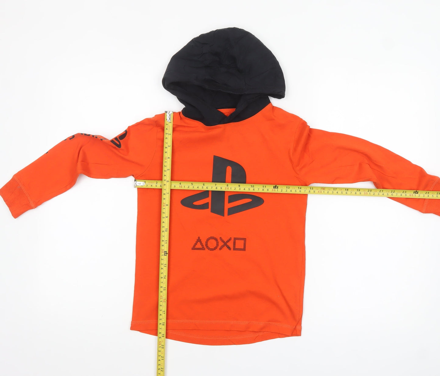 Next Boys Orange PlayStation Hoodie 7 Years 100% Cotton Pullover