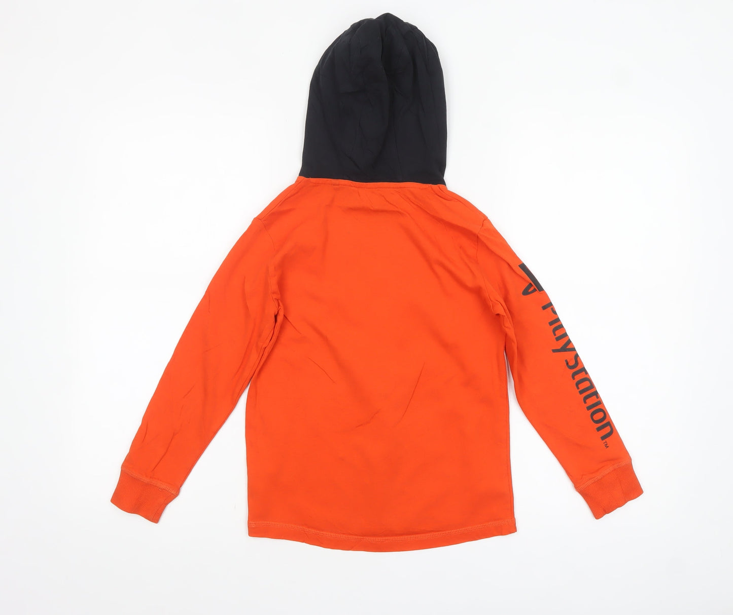 Next Boys Orange PlayStation Hoodie 7 Years 100% Cotton Pullover