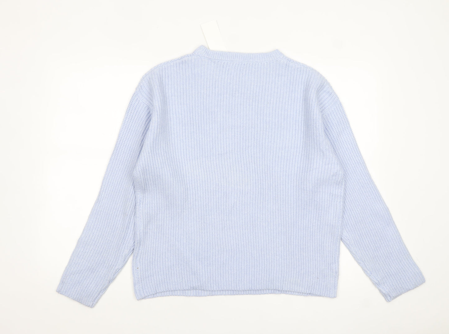 Marks and Spencer Women Blue Knit Long Sleeve Pullover Jumper Size M