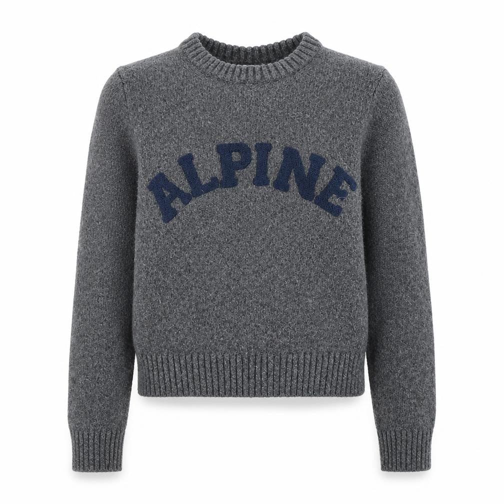 H&M Women Grey Wool Blend Crew Neck Pullover Jumper XS