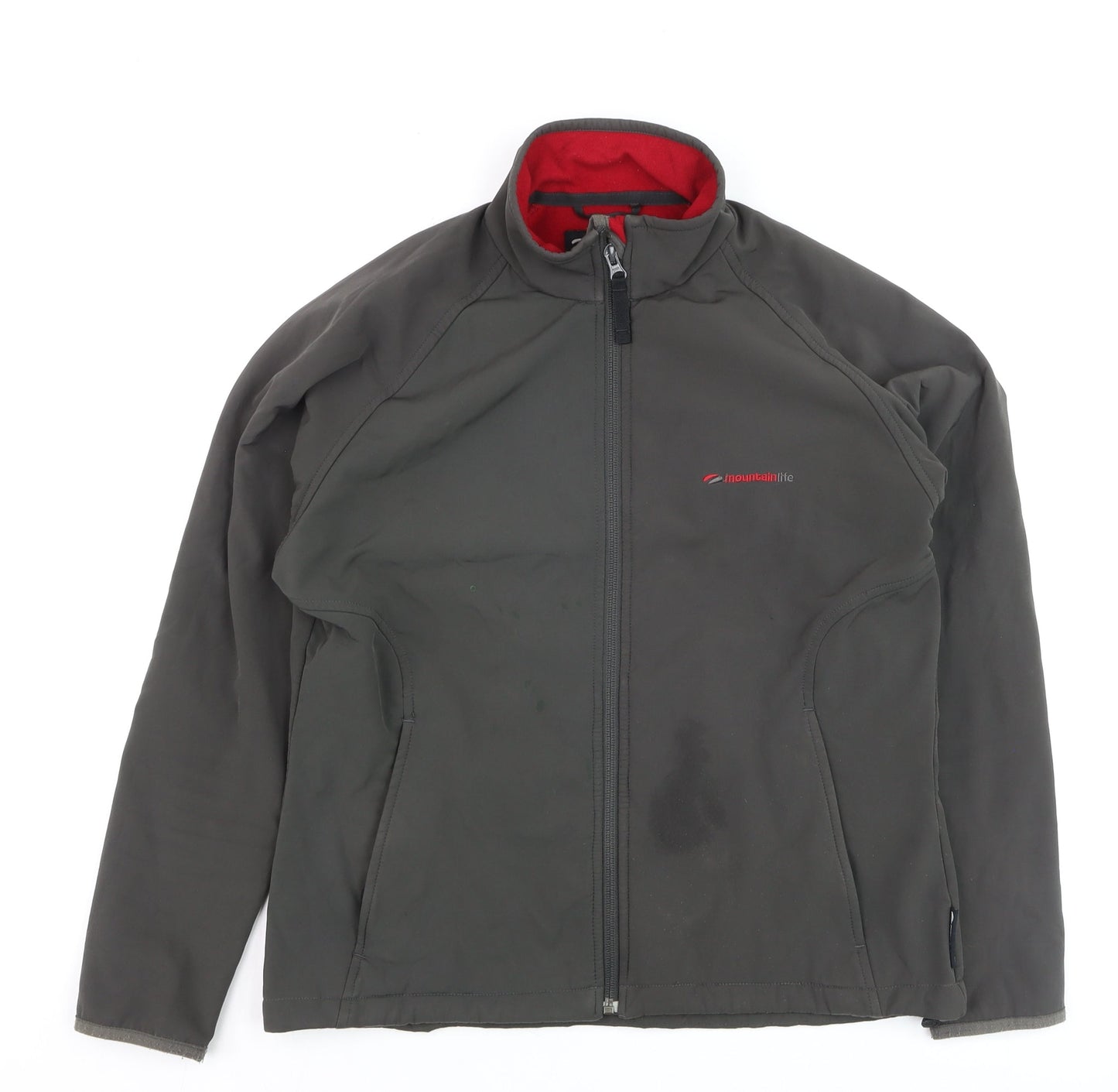 Mountainlife Women's Black Softshell Jacket Size 12 Windproof Lined Outdoor