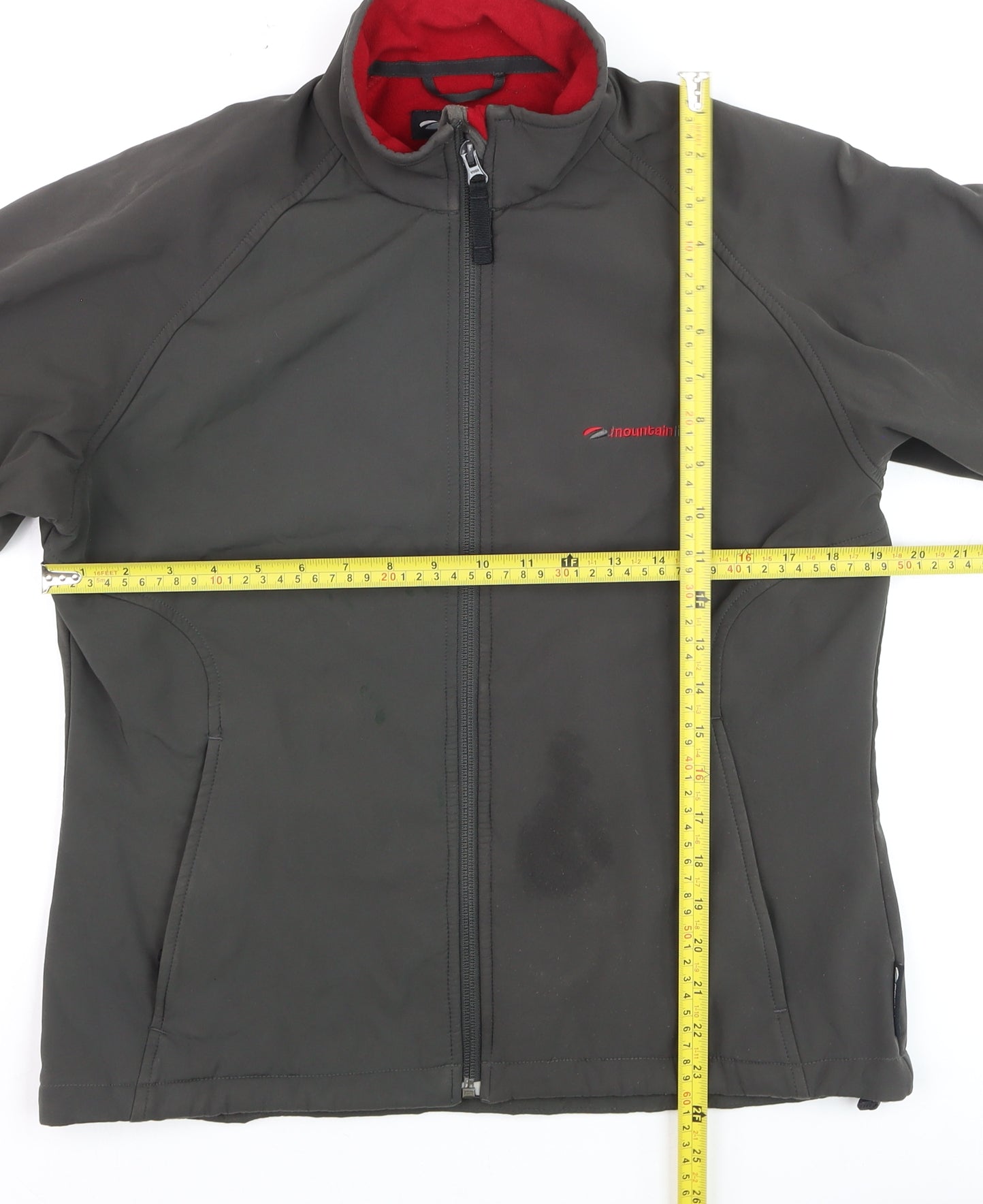 Mountainlife Women's Black Softshell Jacket Size 12 Windproof Lined Outdoor