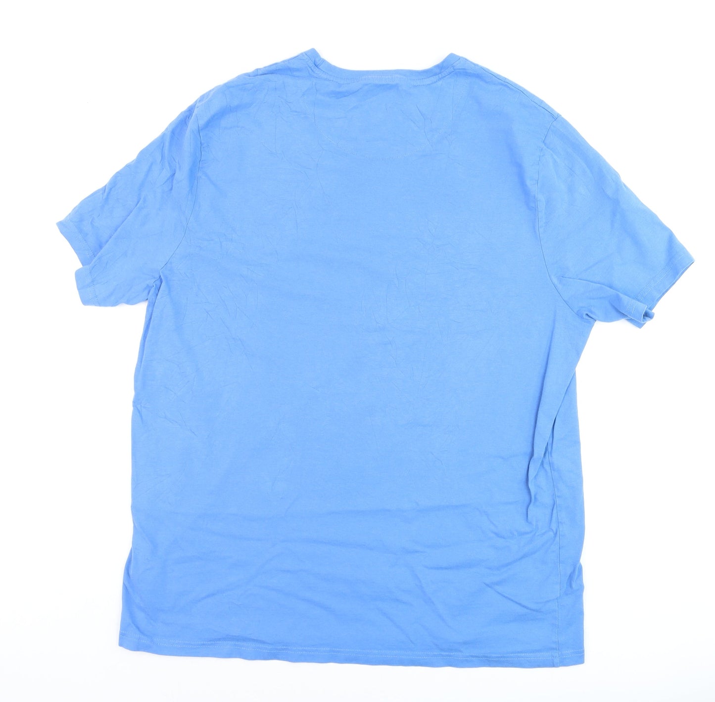 U.S. Polo Assn. Men's Blue Crew Neck Graphic T-Shirt XXL Cotton
