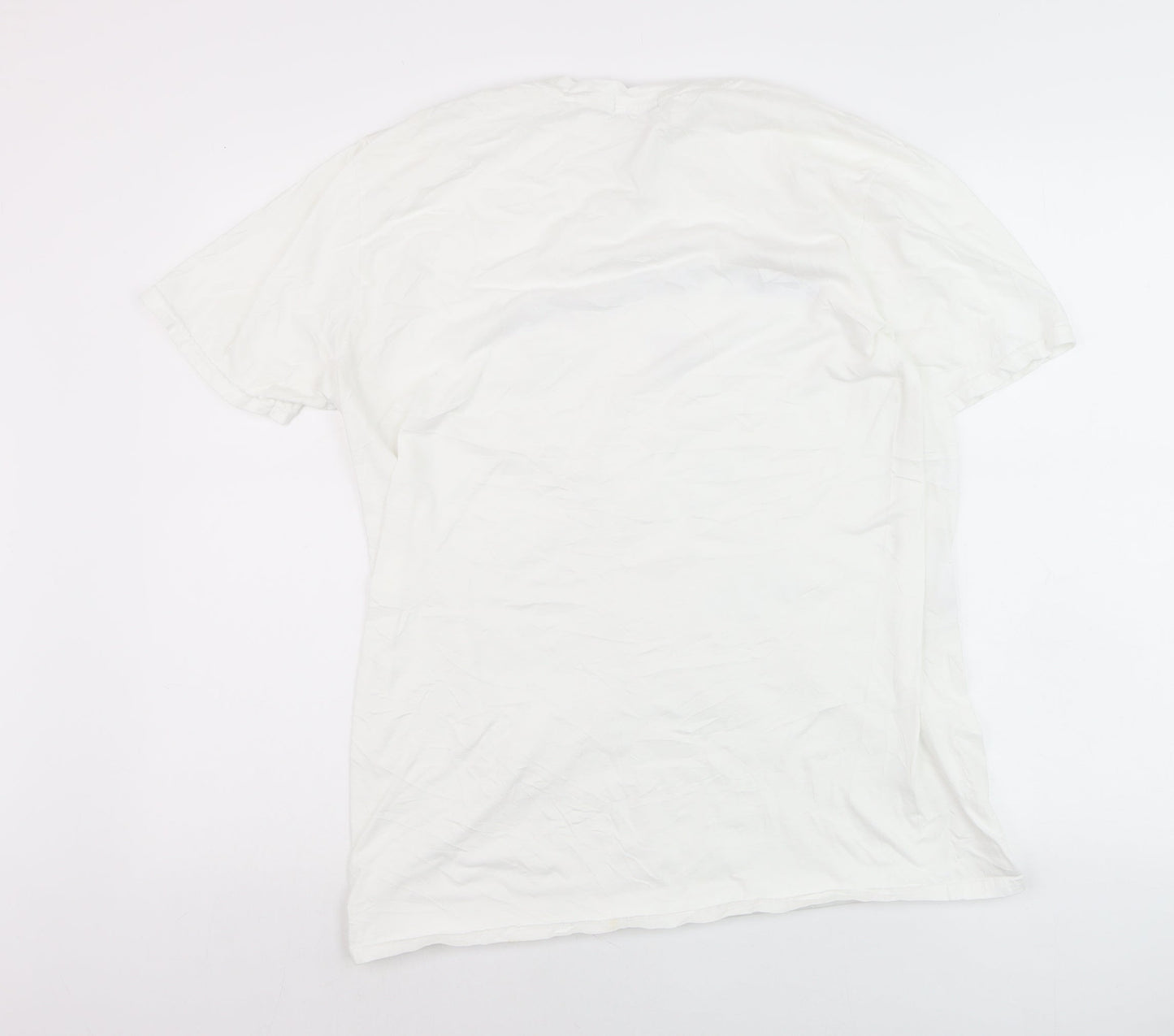 PrettyLittleThing Men's White Saint Tropez 1993 Regular Fit T-Shirt M
