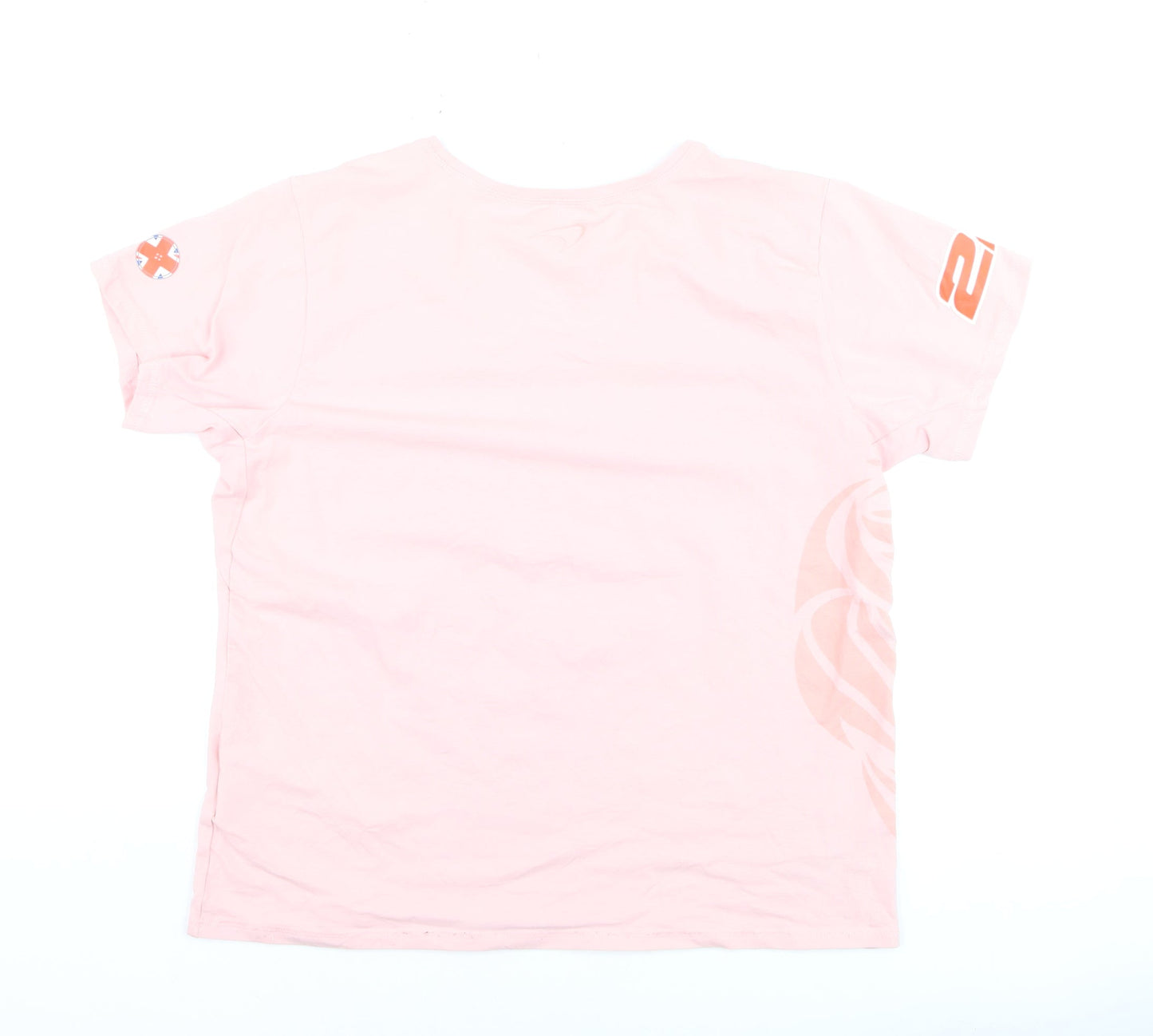 McLaren Honda Womens Pink XL T-Shirt Short Sleeve Racing Top
