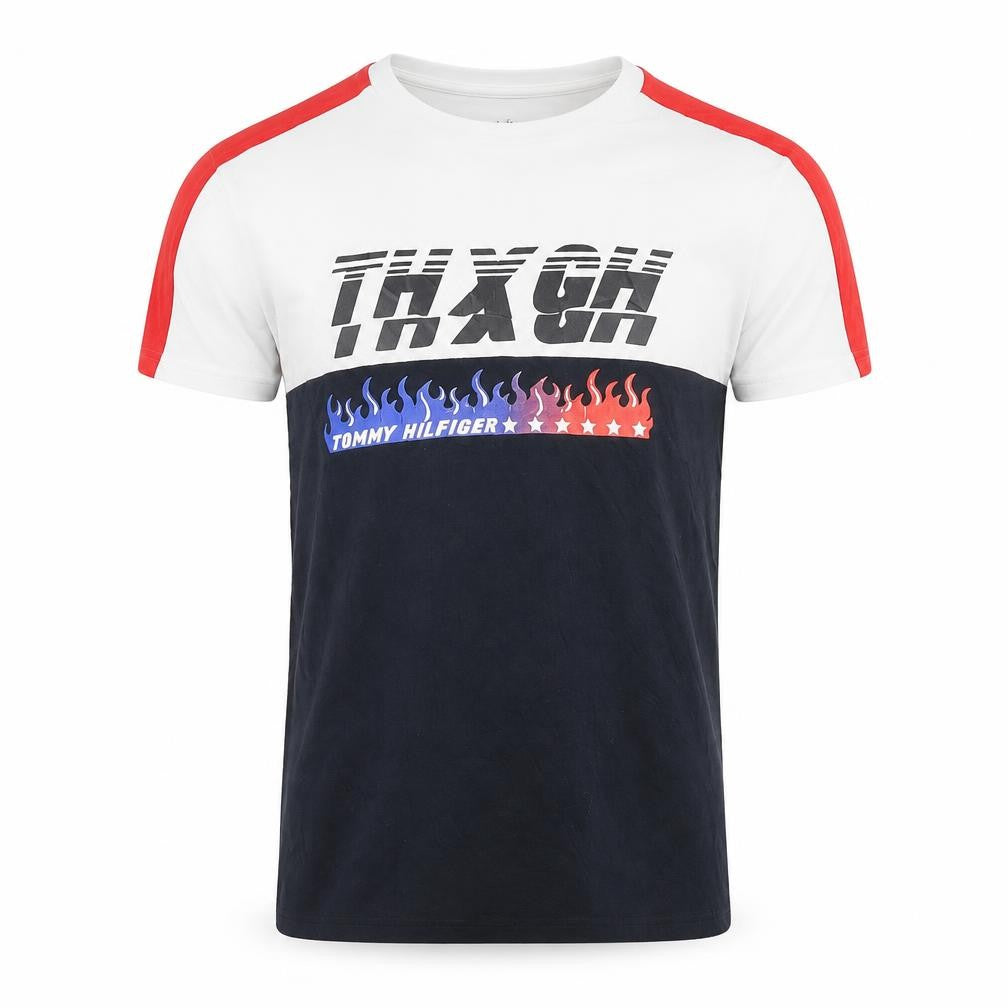 Tommy Hilfiger Unisex Multicoloured Retro Graphic T-Shirt Size S