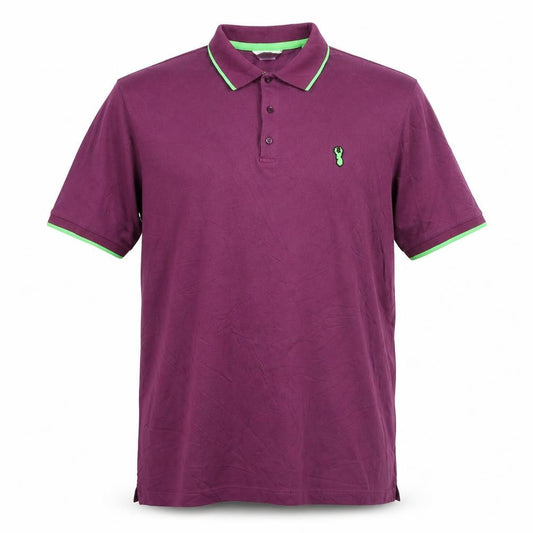 Next Men’s Purple Slim Fit Polo Shirt XL Short Sleeve Collared