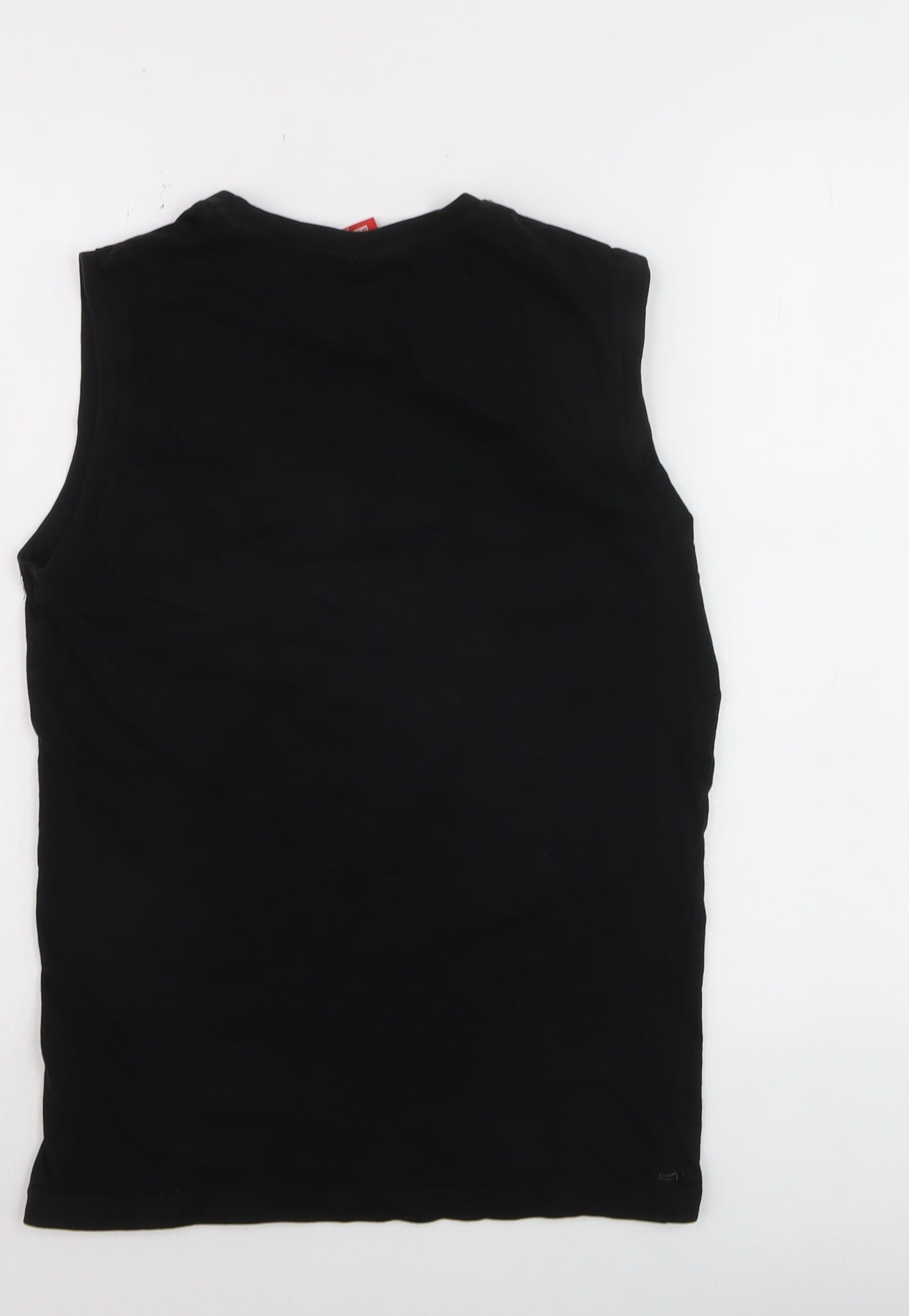Slazenger Mens Black Sleeveless Crew Neck Cotton T-Shirt XS